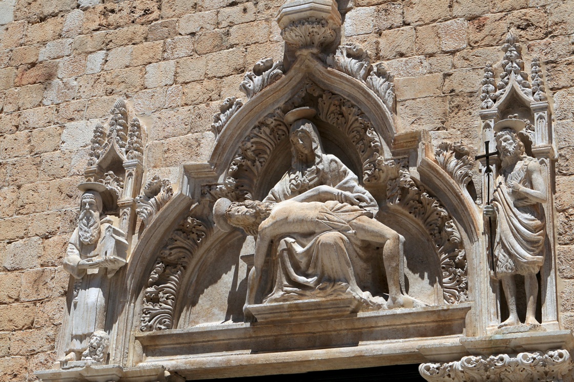 'The Franciscan monastery sculpture in Dubrovnik' - Dubrownik